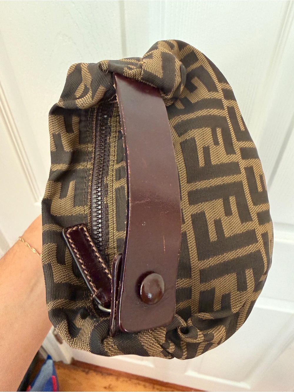 Fendi Brown and Dark Brown FF Monogram Bag - Picture 5 of 8